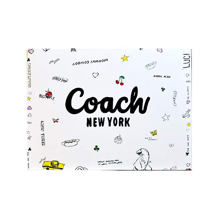 化粧紙+全面プリントの貼箱（COACH）