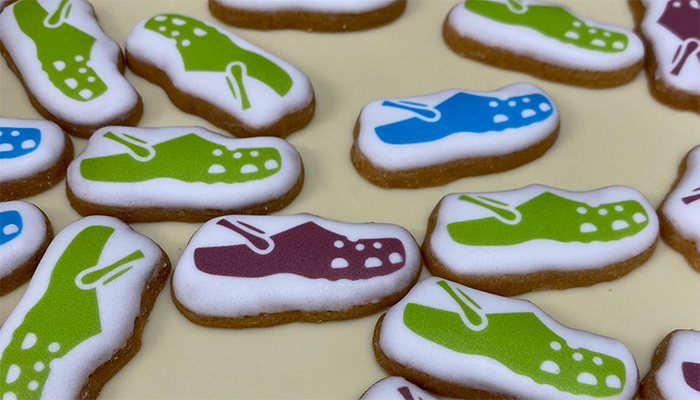 Crocs｜クッキープリント・アイシングクッキー・プチギフト｜オーダーメイド・特注スイーツ制作事例