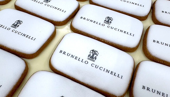 Brunello Cucinelli｜クッキープリント・アイシングクッキー・パッケージ｜オーダーメイドスイーツ制作事例 1