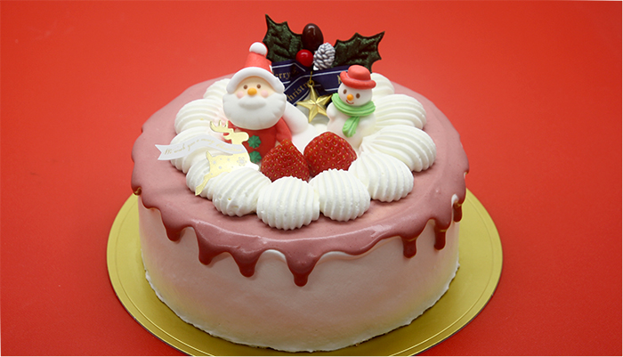 いちごデコレーションチーズケーキ