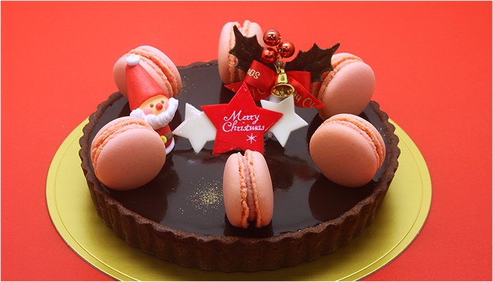 クリスマス、チョコレートタルト